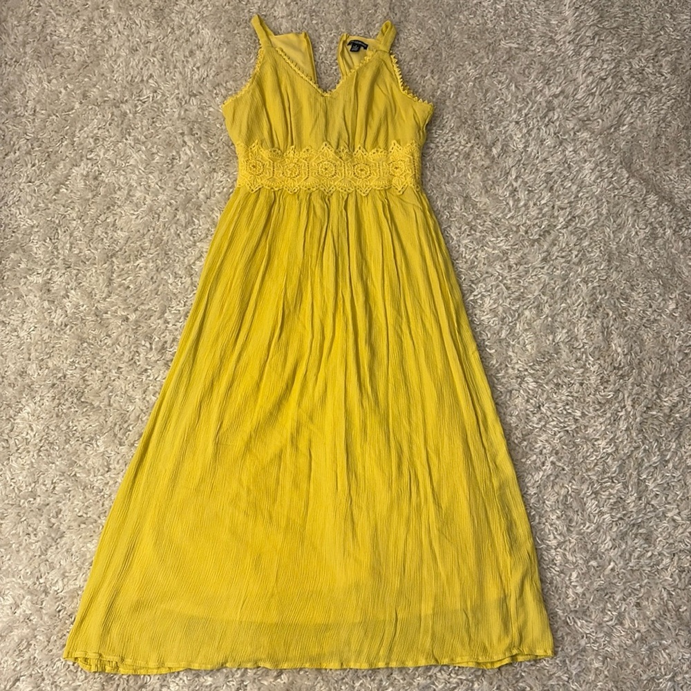 Nina Leonard Small Yellow Summer Dress